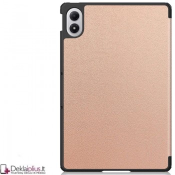 Dirbtinės odos atverčiamas dėklas - auksinės spalvos (Xiaomi Redmi Pad 2 Pro)